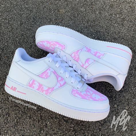 air firce ine pink dior|pink Dior x Nike Air Force 1 handmade custom shoes .